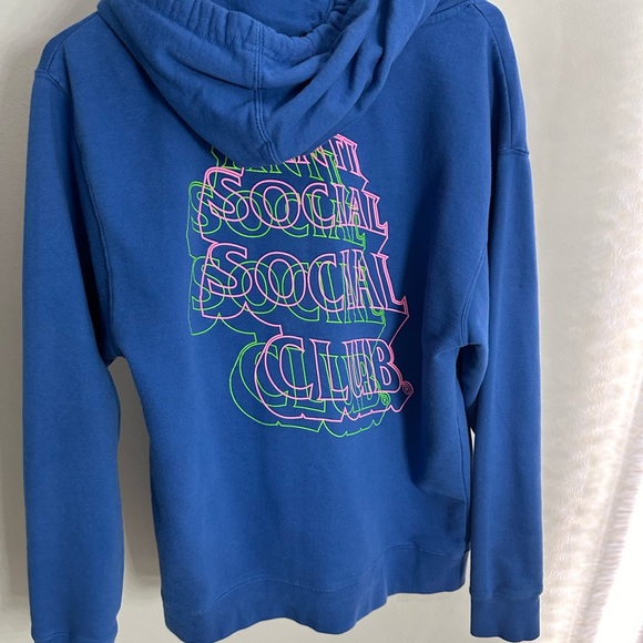 Anti social social club hoodie royal blue - Picture 5 of 7